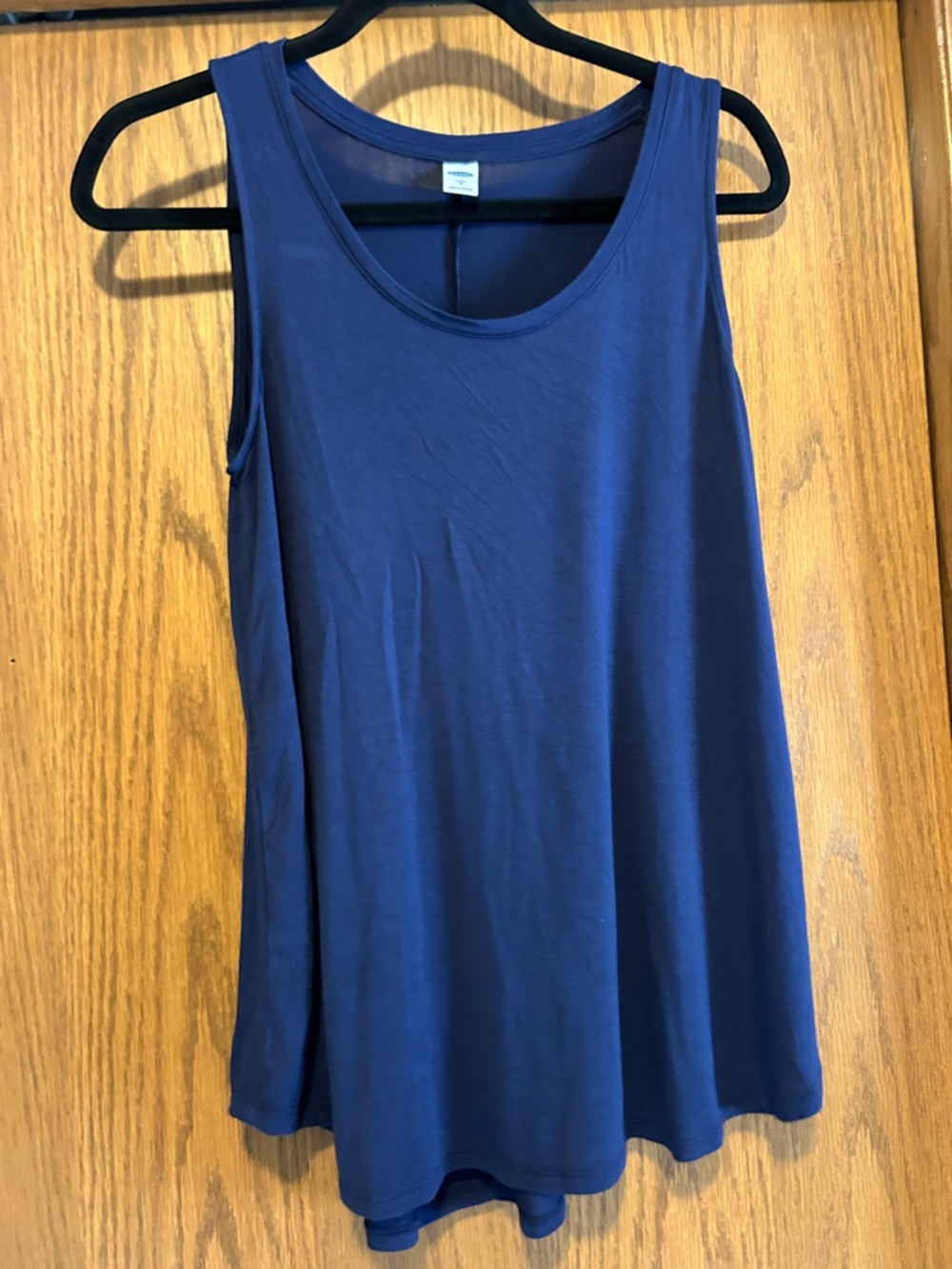 Old Navy Woman’s Scoop Neck A-Line Tank Top- Navy- Small